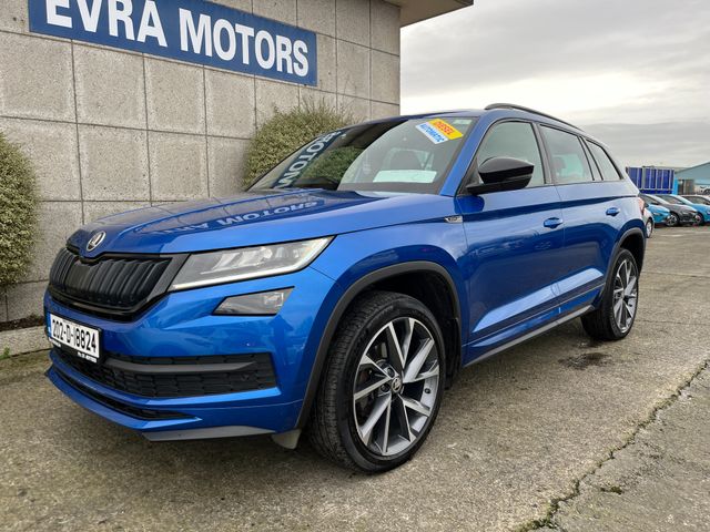 Image for 2020 Skoda Kodiaq SPORTLINE 7 SEATER AUTOMATIC 150BHP 2.0 DIESEL //PANORAMIC GLASS ROOF//HEATED SEATS AND STEERING WHEEL//REVERSE CAMERA// 