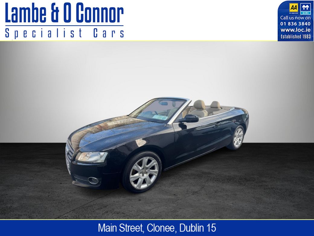 Image for 2010 Audi A5 CABRIOLET 2.0 TDI SE * BLACK / CREAM LEATHER * SERVICE HISTORY * NEW T/BELT *BEST AVAILABLE *