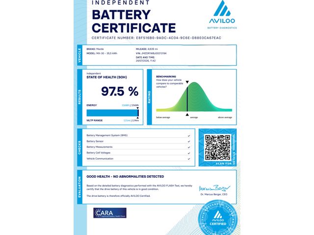 Image for 2024 Mazda MX-30 35 KWH BATTERY. PRIME-LINE.2 KEYS. HEAD-UP DISPLAY.