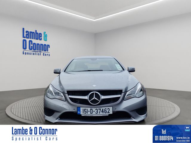 Image for 2015 Mercedes-Benz E Class E 220 AUTO COUPE * PALLADIUM SILVER METALIC / RED LEATHER * ACTIVE PARK ASSIST * HEATED SEATS * LOW MILEAGE WITH A DOCUMENTED SERVICE RECORD * BEST AVAILABLE * 