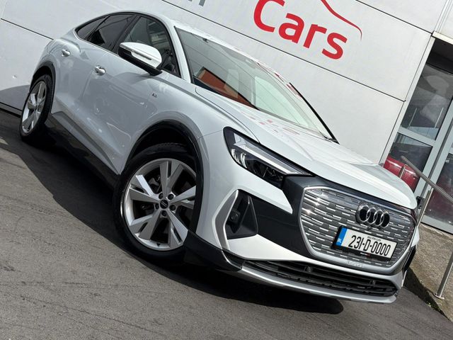 Image for 2023 Audi Q4 e-tron 40 S Line, Sportback, 82kwh, 20" Alloys, Car Play, Electric Tailgate, 1/2 Leather - First Reg in Feb 2023 - Trade in Price €34, 555
