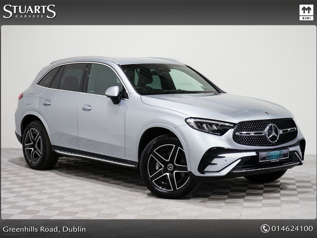 Image for 2024 Mercedes-Benz GLC Class 300E AMG LINE PHEV: IRIDIUM SILVER METALLIC WITH BLACK ARTICO: WIRELESS CHARGER, REVERSING CAMERA, HEATED SEATS, KEYLESS GO, POWERED BOOT