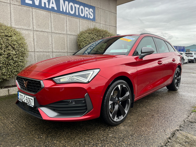 Image for 2023 Cupra Leon ESTATE AUTOMATIC 2.0 DIESEL //LOW MILES//HALF LEATHER HEATED SEATS//SAT NAV//ADAPTIVE CRUISE CONTROL//REVERSE CAMERA//HEATED STEERING WHEEL//KEYLESS ENTRY//