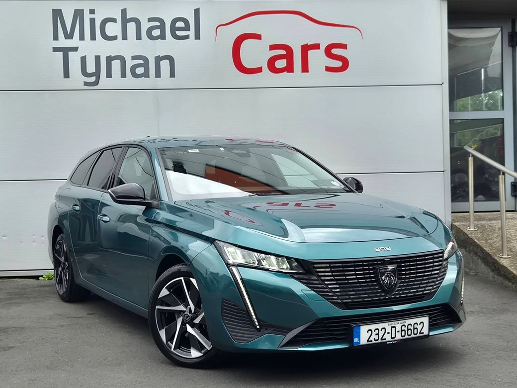 Image for 2023 Peugeot 308 1.2 Petrol Automatic Allure, Estate, 17" Alloys, Camera, Cruise, CarPlay, Bluetooth - First Registered July 2023 - Trade in Price €24, 555
