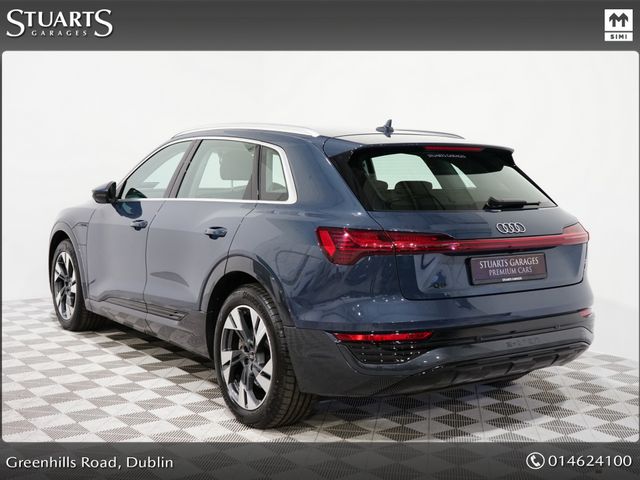 Image for 2024 Audi Q8 e-tron Q8 50 E-TRON QUATTRO SPORT: PLASMA BLUE WITH BLACK VOLCONA LEATHER, 21” DIAMOND CUT ALLOYS, FULL ELECTRIC SEATS WITH MEMORY, HEATED FRONT SEATS