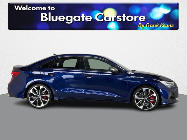 Image for 2025 Audi S3 SAL 2.0 TFSI 333HP S-TRONIC**PANORAMIC SUNROOF**19 INCH ALLOYS**FULL LEATHER INTERIOR**FRONT HEATED SEATS**DRIVE SELECT MODES**TOUCH SCREEN INFOTAINMENT**REVERSE CAMERA**APPLE CARPLAY**