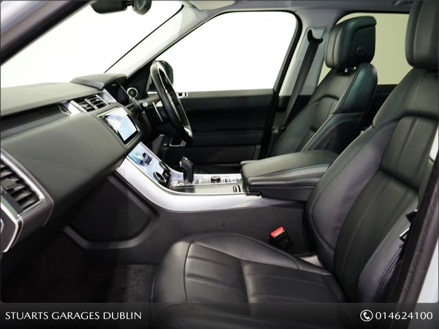 Image for 2021 Land Rover Range Rover 2.0 P400E Sport HSE DYNAMIC PHEV*INDUS SILVER WITH BLACK LEATHER, PANORAMIC ROOF, 21” ALLOYS, KEYLESS ENTRY, REVERSING CAMERA, NAV, MEMORY HEATED SEATS, AIR SUSPENSION