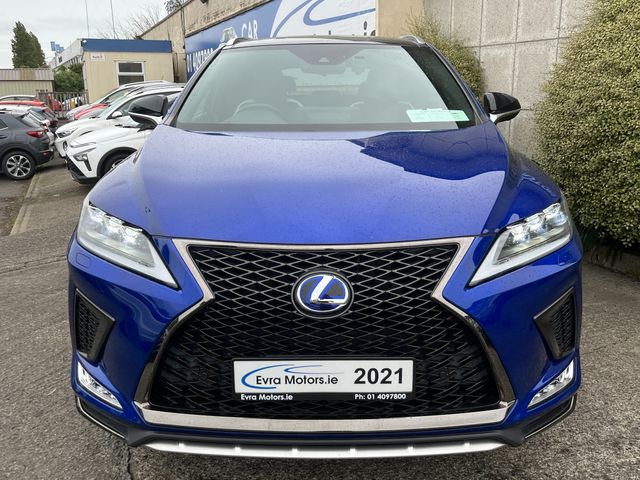 Image for 2021 Lexus RX450h F-SPORT 4WD AUTOMATIC HYBRID 3.5 PETROL //HIGH SPEC//LOW MILES//FULL LEATHER HEATED/COOLED ELECTRIC SEATS//PANORAMIC GLASS ROOF//KEYLESS ENTRY//REVERSE CAMERA//ADAPTIVE CRUISE CONTROL//