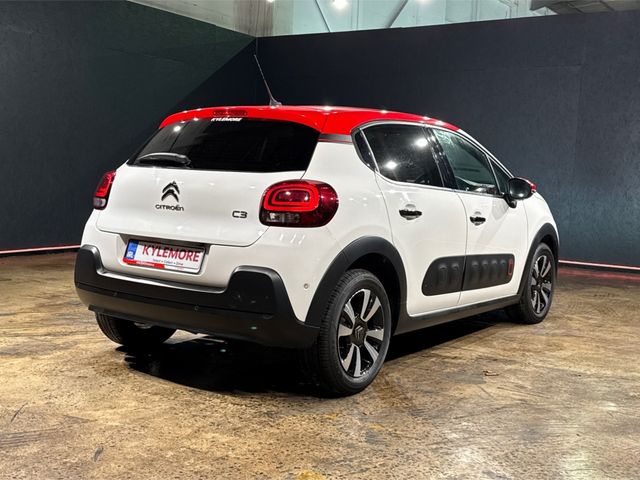 Image for 2020 Citroen C3 AUTOMATIC 1.2L - SHINE EDITION - WHITE/RED TWO TONE - DIAMOND CUT ALLOYS - CRUISE CONTROL - LANE KEEPING ASSIST - REVERSE CAMERA