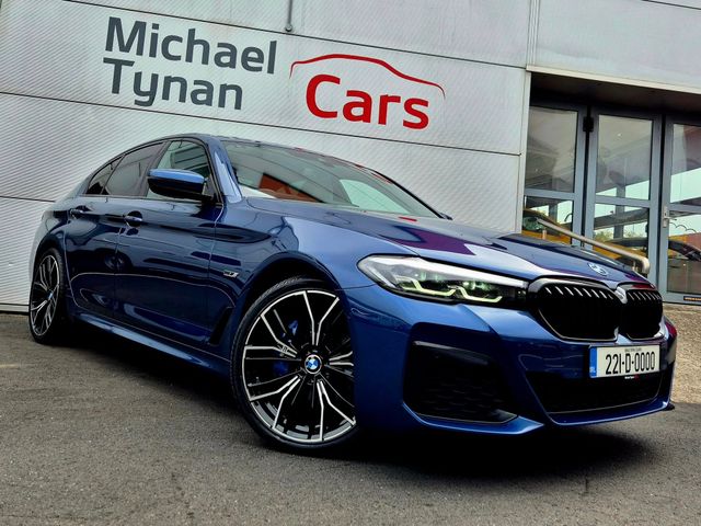 Image for 2022 BMW 5 Series 530e M Sport PHEV, Harmon Kardon, Heads Up Display, Wireless Charger, 20" Alloys, White Leather, First registered July 2022 - Trade in Price €37, 777.