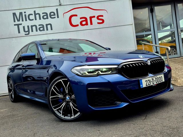 Image for 2022 BMW 5 Series 530e M Sport PHEV, Harmon Kardon, Heads Up Display, Wireless Charger, 20" Alloys, White Leather, First registered July 2022 - Trade in Price €37, 777.