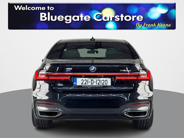 Image for 2022 BMW 7 Series 745E E LCI**PANORAMIC SUNROOF**HEATED MULTIFUNCTIONAL STEERING WHEEL**FRONT HEATED ELECTRIC SEATS**REAR HEATED SEATS**SOFT CLOSING DOORS**HARMON KARDON**APPLE CARPLAY**ELECTRIC TAILGATE**