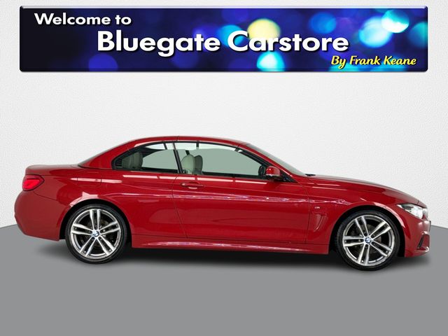 Image for 2018 BMW 4 Series M SPORT HARD TOP CONVERTIBLE**NEW 19" BLACK ALLOYS DUE**CREAM LEATHER HEATED MEMORY SEATS**DUAL CLIMATE**MULTIFUNCTIONAL STEERING WHEEL**HEATED NECK SCARF**PARKING SENSORS**SAT NAV**BLUETOOTH MEDIA**