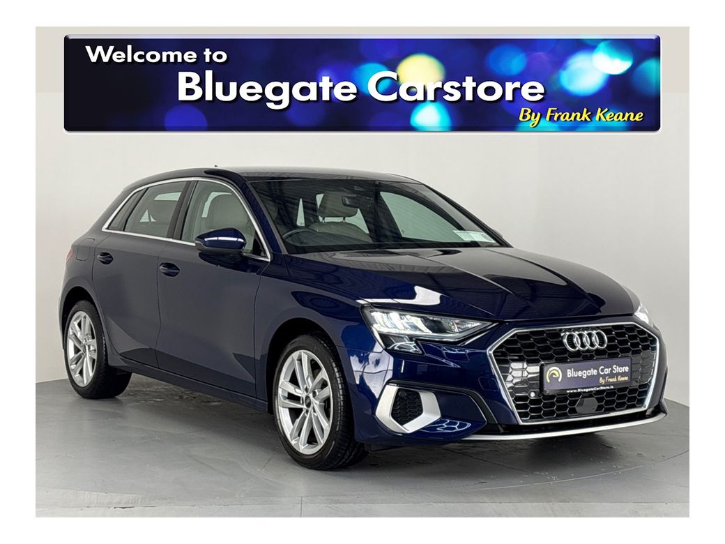 Image for 2023 Audi A3 SPORTBACK 30 TFSI 110HP**DIGITAL DASH**FULL LEATHER INTERIOR**PARKING SENSORS**APPLE CARPLAY**CRUISE CONTROL**AUTO LIGHTS**KEYLESS START**DUAL CLIMATE CONTROL**FINANCE AVAILABLE**