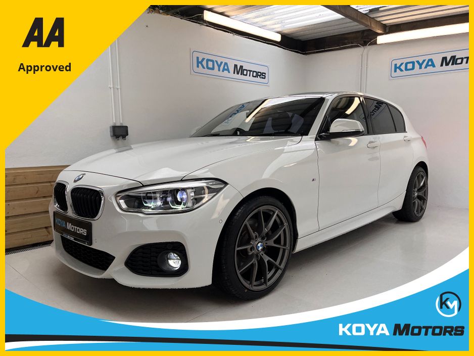 Image for 2018 BMW 1 Series 118D F20 2.0 DIESEL M-SPORT PRO PLUS AUTOMATIC // M3 CS ALLOY PACKAGE INCLUDED // ALPINE WHITE METALLIC // LED MATRIX LIGHTING // LANE DEPARTURE ASSIST // PRO BLUETOOTH MEDIA PACK // CRUISE CONTROL