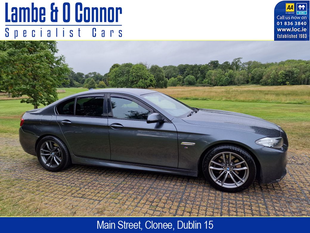 Image for 2016 BMW 5 Series 520d M SPORT AUTO * GREY MET / BLACK LEATHER * REVERSE CAMERA * SAT NAV * HEATED SEATS * 