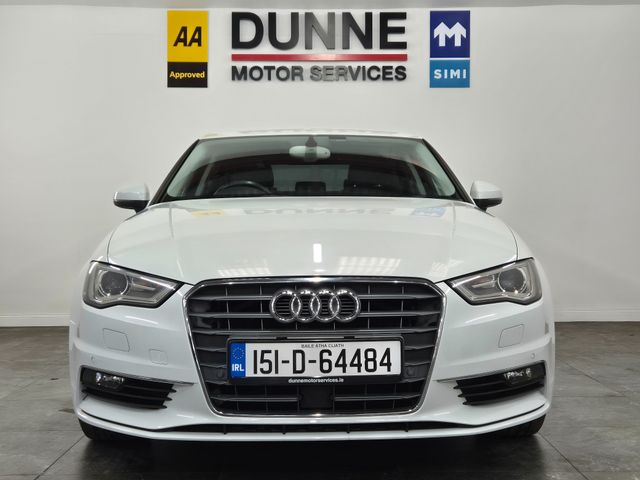 Image for 2015 Audi A3 Saloon **A3 1.4TFSI**SE**FULL LEATHER**FRONT ELECTRIC SEATS**HEATED SEATS**XENON HEADLAMPS**KEYLESS ENTRY AND START**LEATHER MULTIFUNCTION STEERING WHEEL**REVERSE CAMERA**ADAPTIVE CRUISE CONTROL**