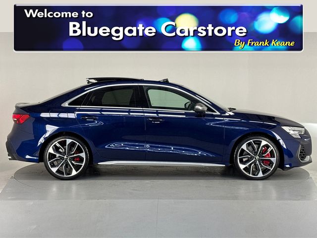 Image for 2025 Audi S3 SAL 2.0 TFSI 333HP S-TRONIC**PANORAMIC SUNROOF**19 INCH ALLOYS**FULL LEATHER INTERIOR**FRONT HEATED SEATS**DRIVE SELECT MODES**TOUCH SCREEN INFOTAINMENT**REVERSE CAMERA**APPLE CARPLAY**