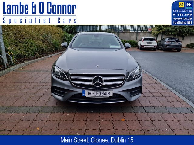 Image for 2018 Mercedes-Benz E Class E200 D * AMG LINE * SELENITE GRAY / BEIGE LEATHER * REAR-VIEW CAMERA * HEATED SEATS * 19" AMG DOUBLE-SPOKE WHEELS * 