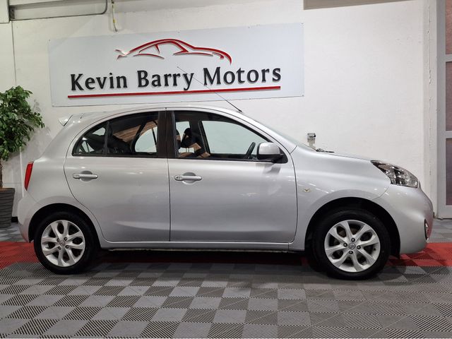 Image for 2016 Nissan Micra 1.2 SV 80BHP 5 SPEED MANUAL **ORIGINAL IRISH CAR / VERY LOW MILEAGE / ALLOY WHEELS / AIR CONDITIONING / BLUETOOTH INTEGRATION / CRUISE CONTROL / CENTRE ARMREST / KMH SPEEDO / NCT 10|2026**