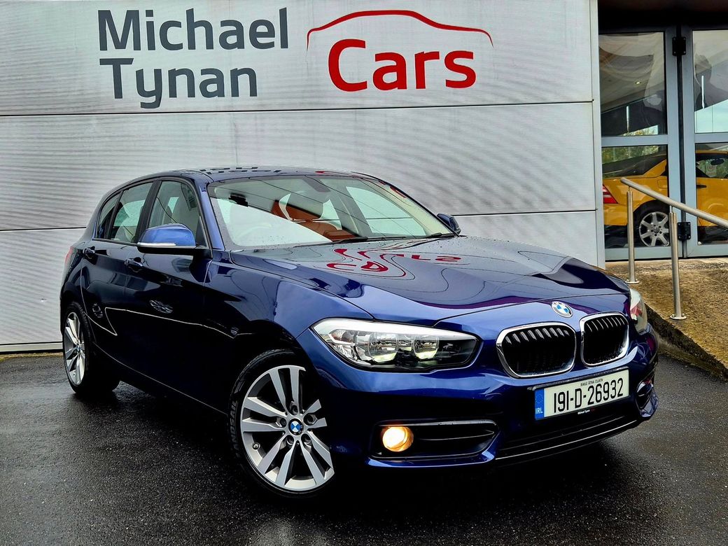 Image for 2019 BMW 1 Series 116d 1.5 Diesel Auto Parking Sensors + 17'' Alloys + Cream Leather Interior + Auto Lights + Satnav