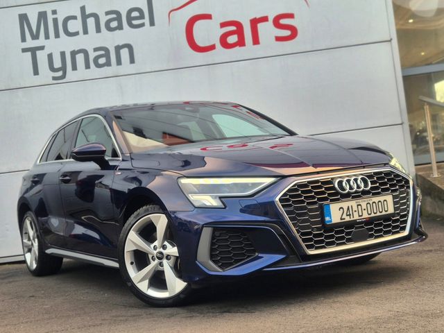 Image for 2024 Audi A3 40 TFSIe S Line 1.4 Petrol PHEV Sportback (204bhp) 18'' Alloys, Carplay, Black Leather - First Registered in May 2024 - Trade in Price €36, 888