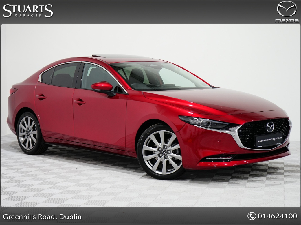 Image for 2023 Mazda Mazda3 2.0 SKY-X 186ps EXCLUSIVE LINE*SUNROOF, ADAP CRUISE, HEADS UP, SAT NAV, KEYLESS, REAR CAMERA, HEATED SEATS, WIRELSS CHARGER & CARPLAY, AUTO LED LIGHTS, BLIND SPOT DETECTION*
