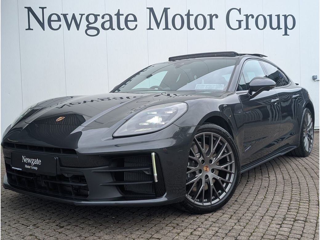Image for 2025 Porsche Panamera Hybrid 4 - Sports Design - Porsche Side Skirts - Volcano Grey with Black Pack