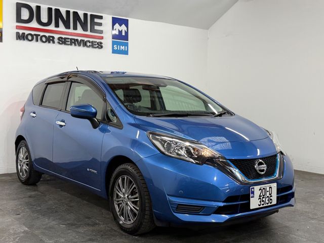 Image for 2021 Nissan Note **2 KEYS **MULTI FUNCTION STEERING WHEEL **LANE ASSIST **ANTI COLLISION SENSORS **PARKING SENSORS **TOUCHSCREEN BLUETOOTH RADIO **DIGITAL CLIMATE CONTROL **FRONT / REAR DASH CAM **AUTO LIGHTS **AUTO W