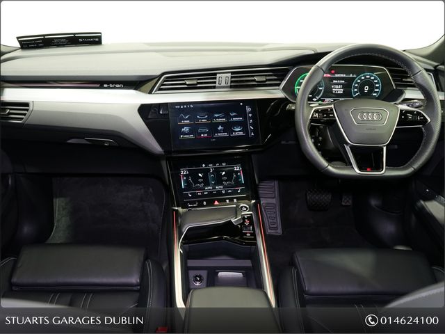 Image for 2023 Audi e-tron E-TRON 55 S LINE QUATTRO: 360 CAMERA, BANG AND OLUFSEN SOUND, NAVARRA BLUE METALLIC WITH BLACK VALCONA LEATHER, 21” DIAMOND CUT ALLOYS