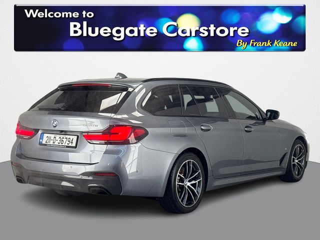 Image for 2021 BMW 5 Series G31 E M SPORT TOURING**NEW 20"ALLOYS**HEATED STEERING WHEEL**FRONT HEATED ELECTRIC MEMORY SEATS**HEADS UP DISPLAY**TOUCH SCREEN MEDIA DISPLAY**BLACK LEATHER INTERIOR**HARMON KARDON**REVERSE CAMERA**