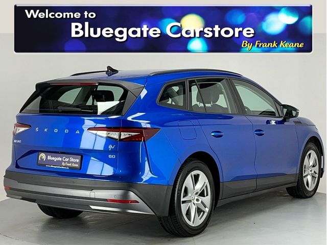 Image for 2022 Skoda Enyaq IV 60 179PS 5DR AUTO**DIGITAL DASH**MULTIFUNCTIONAL STEERING WHEEL**BLACK LEATHER INTERIOR**FRONT HEATED SEATS**REVERSE CAMERA**PARKING SENSORS**APPLE CARPLAY**SATNAV**ADAPTIVE CRUISE CONTROL**