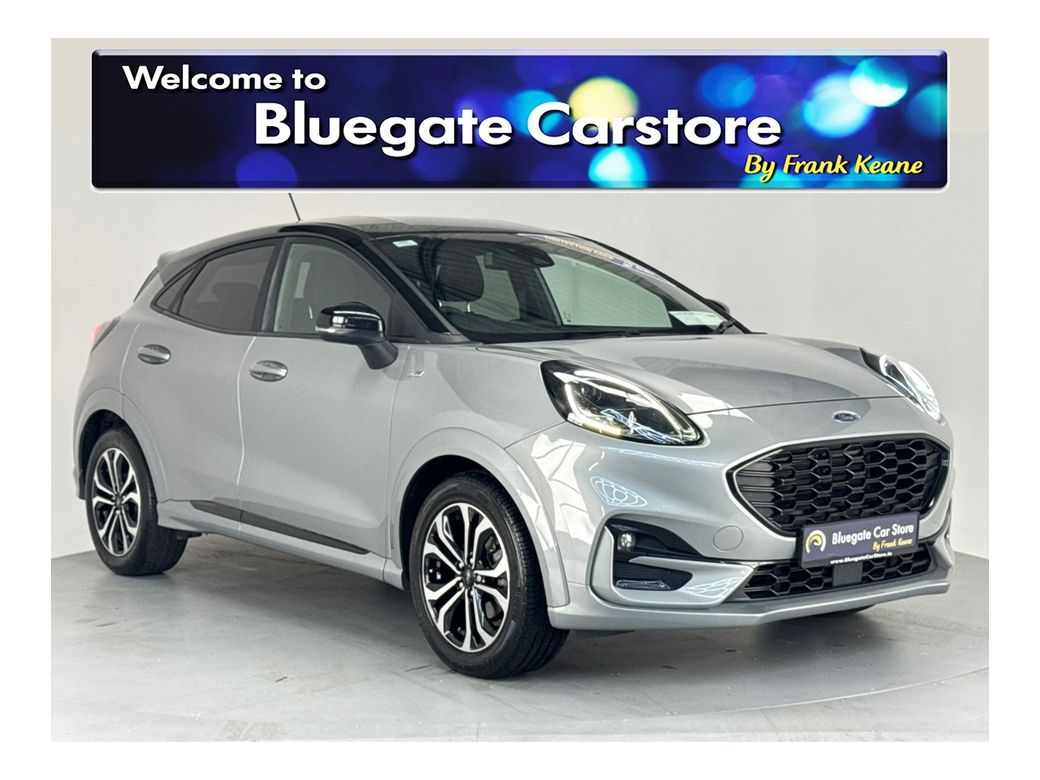 Image for 2022 Ford Puma ST-LINE 5DR 1.0T 125 MHEV**MULTIFUNCTIONAL STEERING WHEEL**DIGITAL DASH**TOUCH SCREEN MEDIA DISPLAY**PARKING SENSORS**NAVIGATION**AIR CONDITIONING**KEYLESS START**BLACK CLOTH INTERIOR**17INCH ALLOYS*