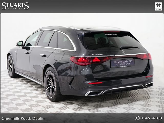 Image for 2025 Mercedes-Benz E Class E300E ESTATE AMG PREMIUM: PANORAMIC SLIDING ROOF, 360 CAMERA, BURMEISTER 4D SOUND, VENTILATED MEMORY SEATS, GRAPHITE GREY METALLIC WITH BLACK LEATHER 