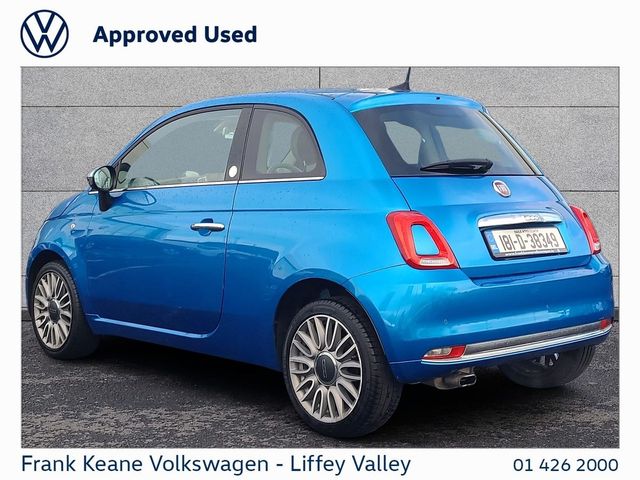 Image for 2018 Fiat 500 MIRROR 1.2 69HP *ELECTRONICA BLUE* *NEW NCT* *PANORAMIC GLASS ROOF* *12 MONTHS FRANK KEANE WARRANTY*