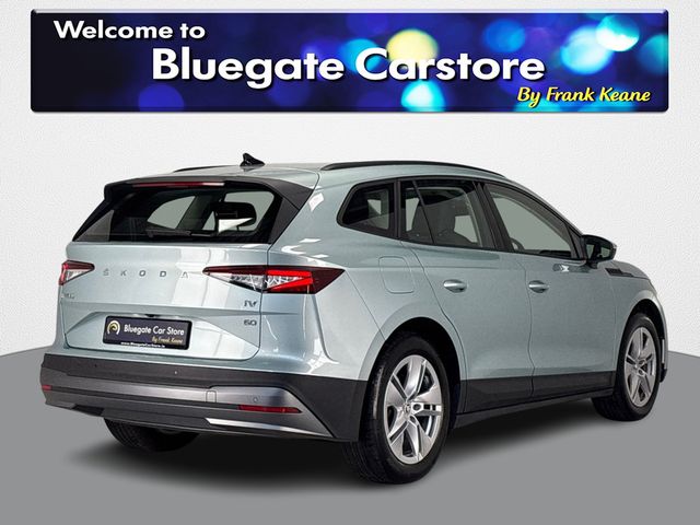 Image for 2024 Skoda Enyaq IV 60 **GREY AND BLACK INTERIOR**LARGE TOUCHSCREEN INFOTAINMENT SYSTEM**ELECTRONIC HANDBRAKE**PARKING SENSORS**19 INCH ALLOY WHEELS**REVERSE CAMERA**DIGITAL DASH**MULTIFUNCTIONAL STEERING WHEEL**