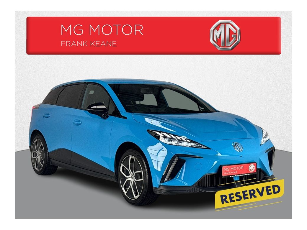 Image for 2024 MG 4 Long Range *BLACK INTERIOR**TOP SPEC **APPLE CARPLAY**ANDROID AUTO**TOUCHSCREEN INFOTAINMENT SYSTEM**DIGITAL DASHBOARD**LANE ASSIST**FULL 360 CAMERAS**HALF LEATHER SEATS**RANGE EXTENDER CAPS**