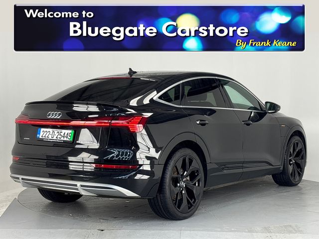 Image for 2022 Audi e-tron S LINE 55 QUATTRO**NEW 22" BLACK ALLOYS**HEATED LEATHER**DIGITAL DASH**TOUCHSCREEN MEDIA**APPLE CAR PLAY**DUAL CLIMATE**DRIVE MODES**MULTIFUNCTIONAL STEERING WHEEL**CRUISE CONTROL**REVERSE CAMERA**