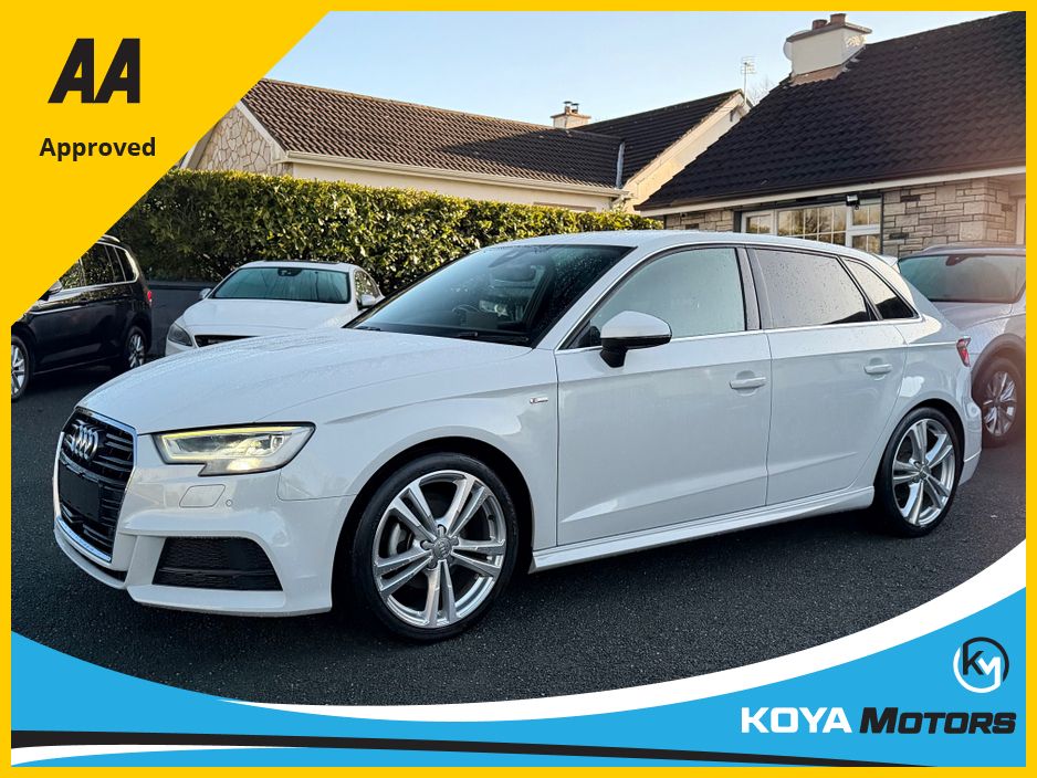 Image for 2017 Audi A3 1.4 TFSI S LINE PRO EDITION PETROL AUTOMATIC // VIRTUAL DASH // HALF LEATHER // PARK ASSIST W/ REVERSING CAMERA // FACTORY BLACK EDITION // FLAT BOTTOM STEERING WHEEL // UPGRADED AUDI SPORT ALLOYS