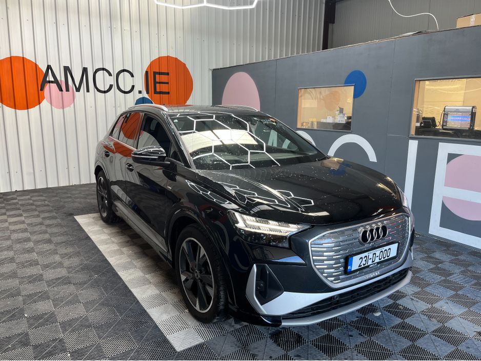 Image for 2023 Audi Q4 e-tron €32950 2023 AUDI Q4 E-TRON 40 S-LINE AUTOMATIC / CRUISE CONTROL / 360° CAMERA / ELECTRIC MEMORY & HEATED SEATS / PANORAMIC SUNROOF / PADDLE SHIFTERS / AMBIENT LIGHTS / APPLE CARPLAY AND MORE