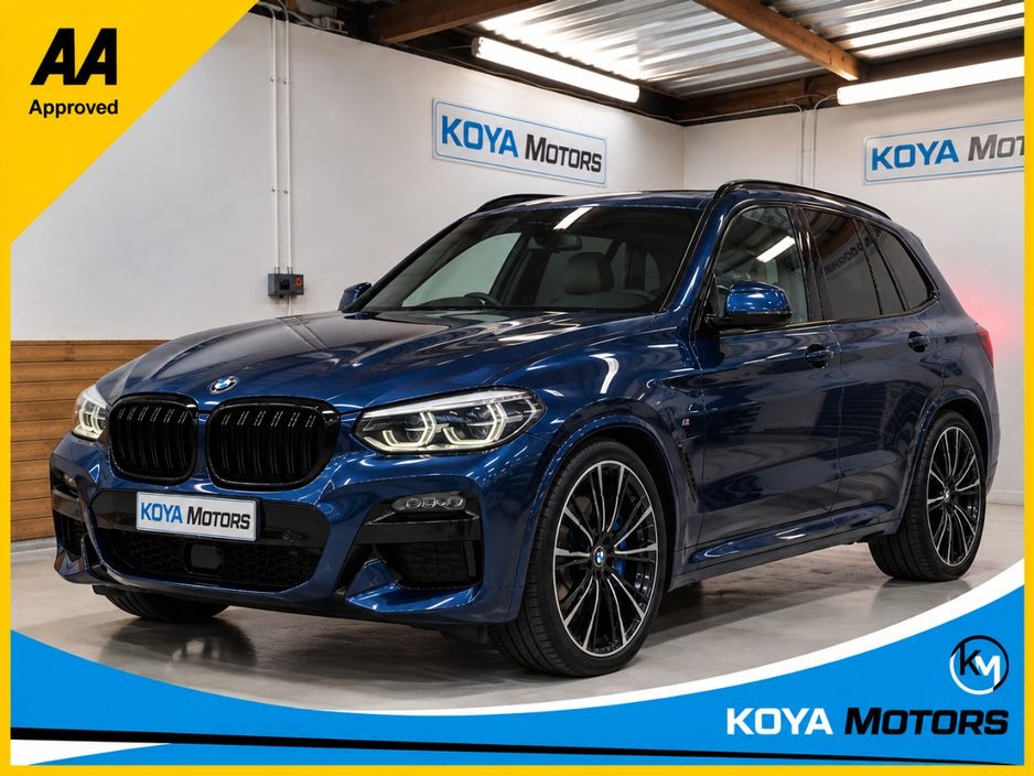 Image for 2021 BMW X3 XDRIVE20D MSPORT PRO M-PERFORMANCE DIESEL AUTOMATIC // PHYTONIC BLUE // HEADUP DISPLAY // LED MATRIX LIGHTS // HEATED SEATS // UPGRADED X3M WHEEL PACKAGE // PRIVACY PACK // 360* SURROUND CAMERA