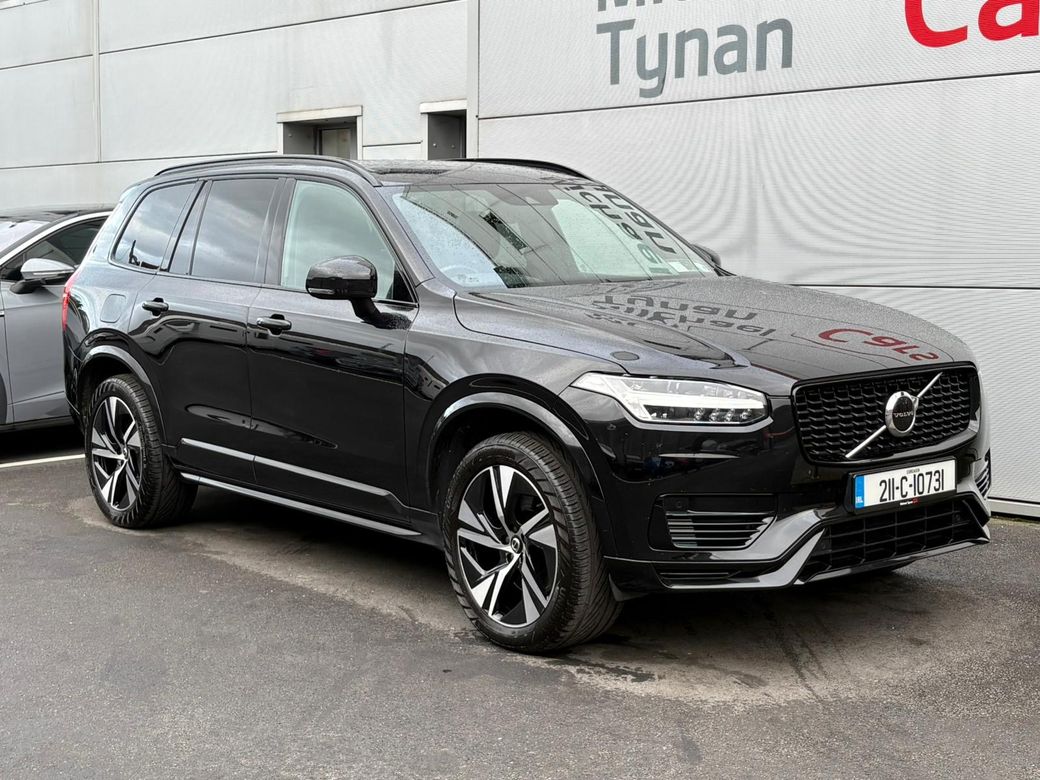 Image for 2021 Volvo XC90 Recharge T8 R Design Plug-In Hybrid AWD (390bhp) Large 7 Seater + 20” Alloys + 1/2 Black Leather Seats - First Reg June in 2021 - Trade in Price €48, 999