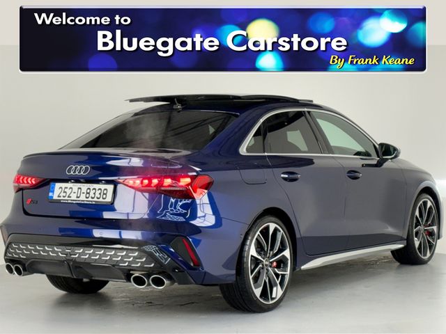 Image for 2025 Audi S3 SAL 2.0 TFSI 333HP S-TRONIC**PANORAMIC SUNROOF**19 INCH ALLOYS**FULL LEATHER INTERIOR**FRONT HEATED SEATS**DRIVE SELECT MODES**TOUCH SCREEN INFOTAINMENT**REVERSE CAMERA**APPLE CARPLAY**