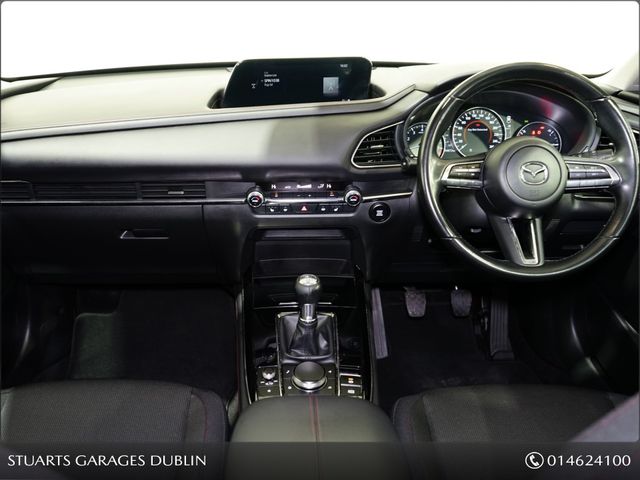 Image for 2022 Mazda CX-30 M Hybrid (122PS) HOMURA 2.0 PETROL* KEYLESS, HEADS UP, NAV, TRAFFIC SIGN RECOGNITION, REAR CAMERA, ADAP CRUISE, LANE DEPARTURE, HEATED SEATS, DUAL CLIMATE, BLIND SPOT DETECTION, PRIVACY 