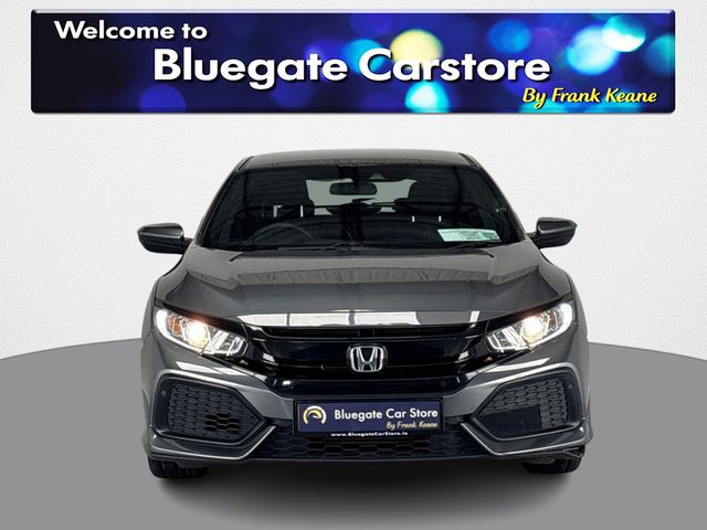 Image for 2018 Honda Civic 1.0 VTEC**BLUETOOTH MEDIA**PARKING SENSORS**SEMI DIGITAL DASH**CRUSIE CONTROL**LANE ASSIST**MULTIFUNCTIONAL STEERING WHEEL**ELECTRIC WINDOWS**COLLISION AVOIDANCE SYSTEM**AUTO HOLD**FINANCE AVAILABLE