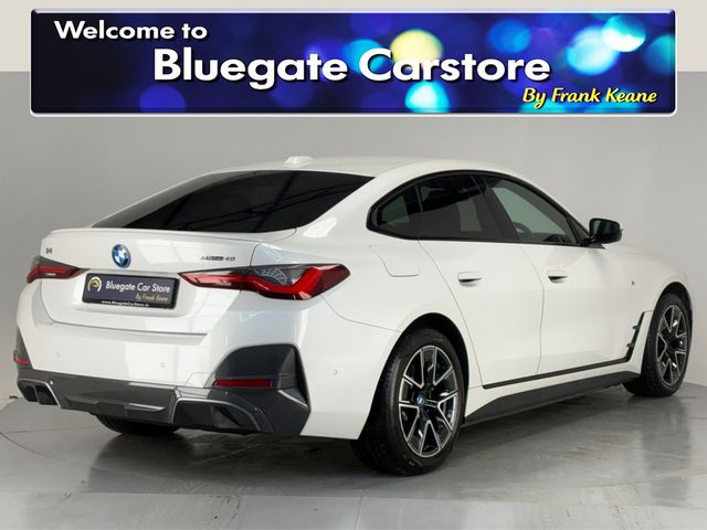 Image for 2022 BMW i4 EDRIVE40 M SPORT**FRONT HEATED SEATS**18 INCH ALLOYS**HALF LEATHER INTERIOR**TOUCH SCREEN INFOTAINMENT**REVERSE CAMERA**PARKING SENSORS**APPLE CARPLAY**ELECTRIC TAILGATE**KEYLESS START**