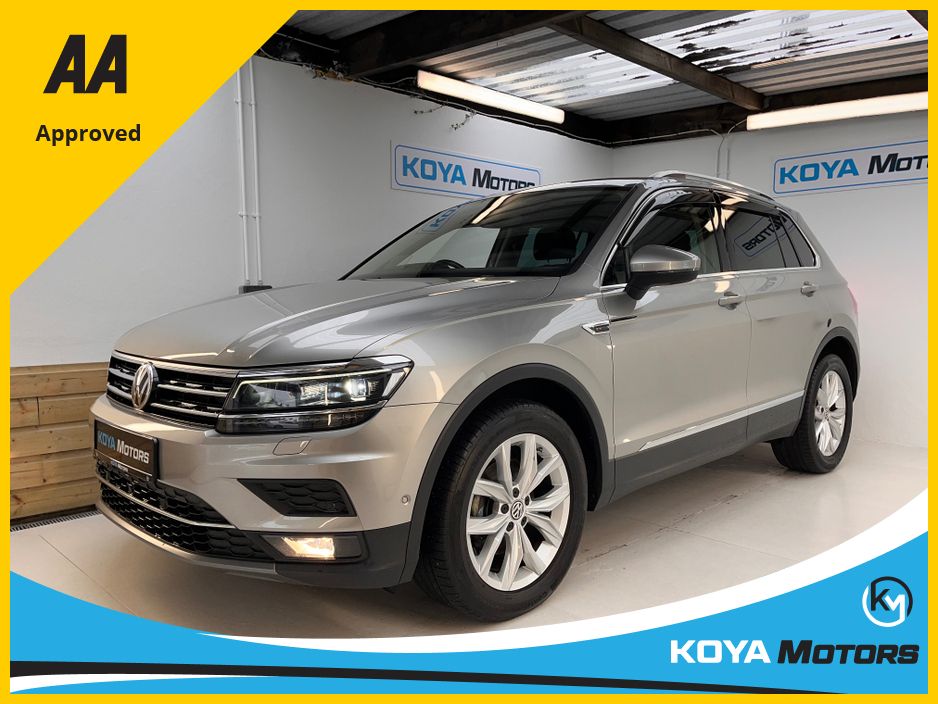 Image for 2019 Volkswagen Tiguan 2.0 TDI 4MOTION AWD HIGHLINE PRO PLUS AUTOMATIC // 360* CAMERA W/ REVERSING CAMERA // ELECTRIC TAILGATE // PARKING AID ASSIST // 4 MODE DRIVING // HEATED SEATS // ELECTRIC DASH // HEADS-UP DISPLAY 