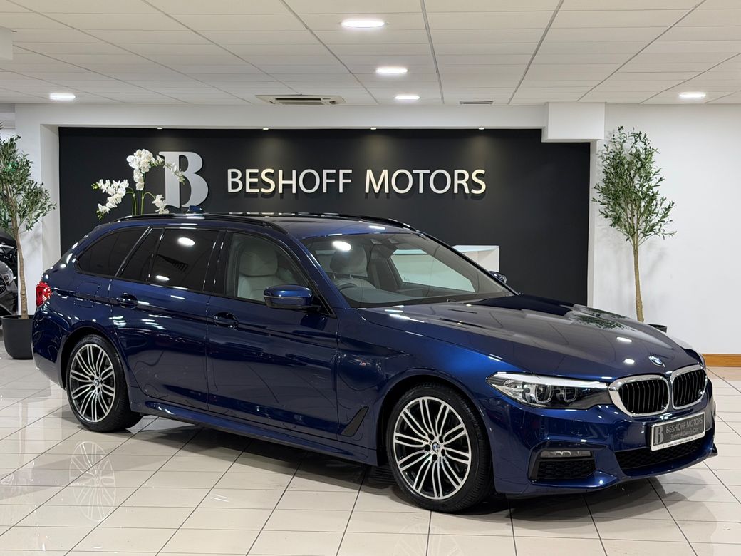 Image for 2020 BMW 5 Series 520d M-SPORT PLUS TOURING=LOW MILES//HUGE SPEC=IVORY LEATHER//FULL SERVICE HISTORY=202 D REG=ONLY €400 ANNUAL ROAD TAX//TAILORED FINANCE PACKAGES AVAILABLE=TRADE INS WELCOME