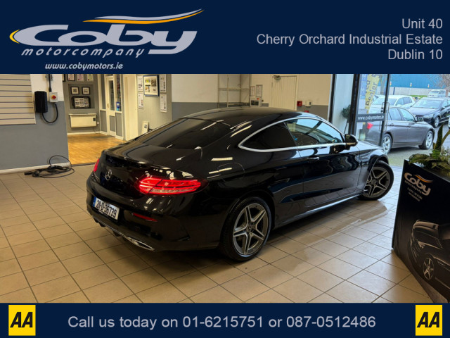 Image for 2021 Mercedes-Benz C Class C220D AMG LINE EDITION 2DR AUTO. NCT &amp; Tax, 1/2 Leather, Sat Nav, Dual Climate Control, Heated Seats, Cruise Control, Revers Cam, Parking Sensors, Paddle Shift, BT &amp; more.