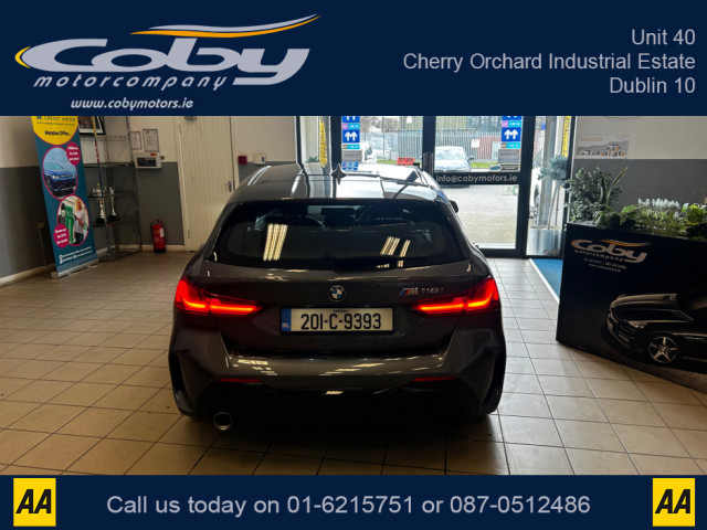 Image for 2020 BMW 1 Series I M SPORT 5DR Petrol Manual. Immaculate Car with only 62km, NCTd, Service History. Full M Sport Spec, Sat Nav, Cruise Control, Heated Seats, MFSW, Media, Parking Sensors, Full Electrics and much more.